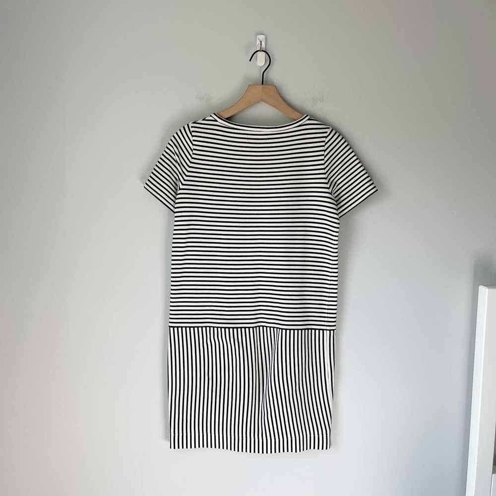 Madewell Women's Dockside T Shirt Dress Nautical Blue Stripe Size XS - Picture 5 of 6
